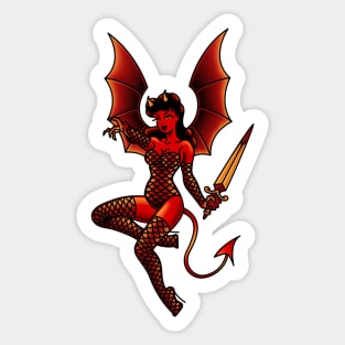 OldSalt American Traditional Dragoness Sticker